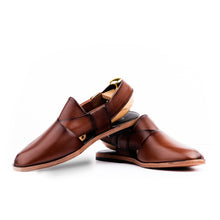 Load image into Gallery viewer, Sleek Peshawari Sandals - Brown