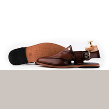 Load image into Gallery viewer, Sleek Peshawari Sandals - Brown