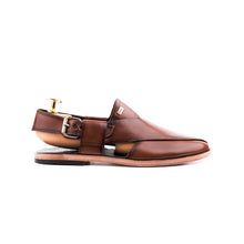 Load image into Gallery viewer, Sleek Peshawari Sandals - Brown