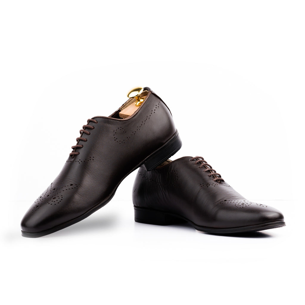 Classic Wingtip Oxfords - Brown