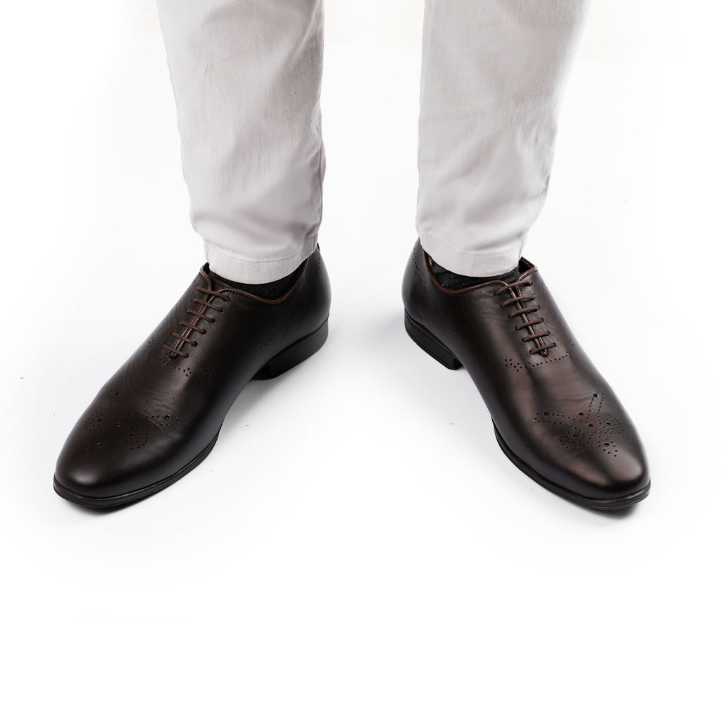 Classic Wingtip Oxfords - Brown
