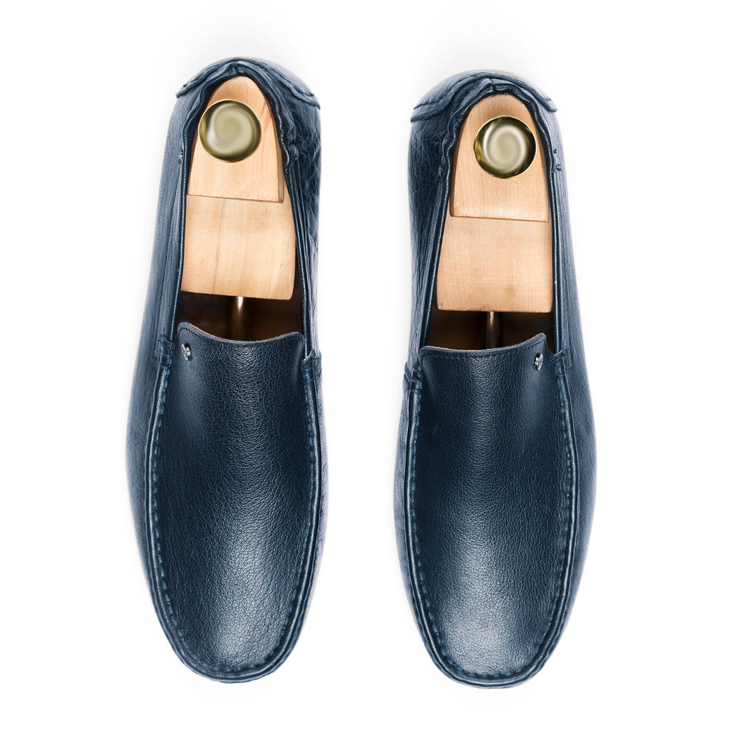 Comfortable Adaptive Moccasins - Navy