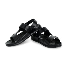 Load image into Gallery viewer, Signature Microfibre Sandals - Black