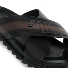 Load image into Gallery viewer, Classic Comfort Leather Slippers - Black