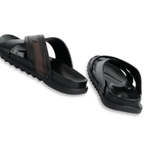 Load image into Gallery viewer, Classic Comfort Leather Slippers - Black