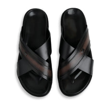 Load image into Gallery viewer, Classic Comfort Leather Slippers - Black