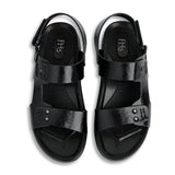 Signature Microfibre Sandals - Black
