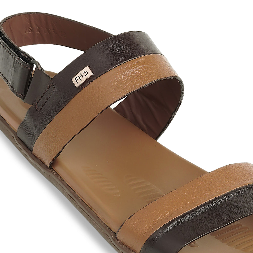 FHS Dual Tone Sandals - Brown