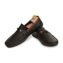 Load image into Gallery viewer, Weave Patterned Moccasins - Brown