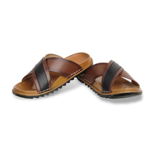 Load image into Gallery viewer, Classic Comfort Leather Slippers - Brown