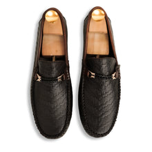 Load image into Gallery viewer, Weave Patterned Moccasins - Brown