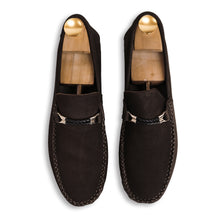 Load image into Gallery viewer, Twisted Rope Nubuck Moccasins - Brown