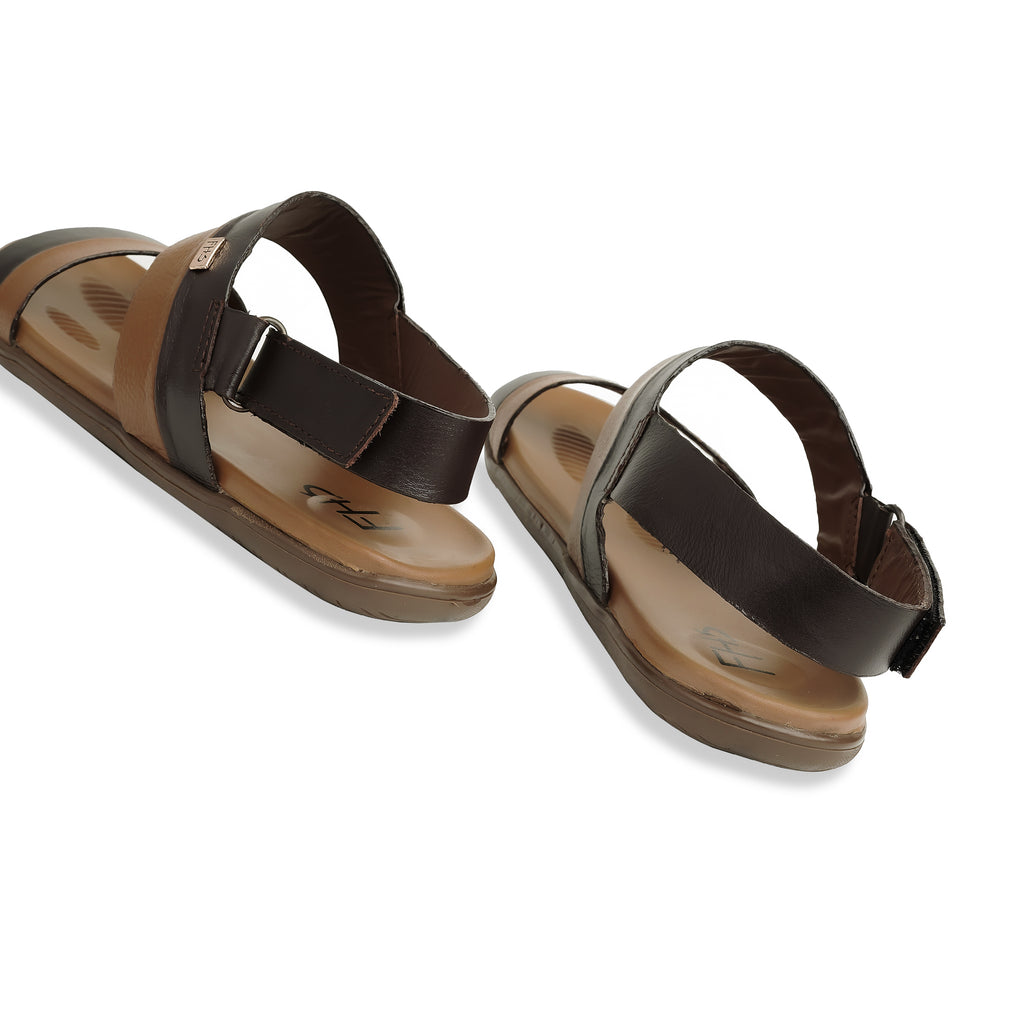 FHS Dual Tone Sandals - Brown