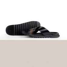 Load image into Gallery viewer, Classic Comfort Leather Slippers - Black