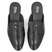 Load image into Gallery viewer, Signature FHS Buckled Mules - Black