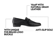 Load image into Gallery viewer, FHS Gun Metal Buckled Loafers-Black