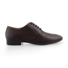 Load image into Gallery viewer, Brogue Dotted Oxfords-Brown