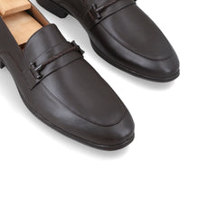 Load image into Gallery viewer, Twisted Rope Buckled Loafers - Dark Brown