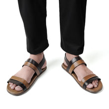 Load image into Gallery viewer, FHS Dual Tone Sandals - Brown