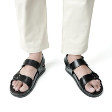 Load image into Gallery viewer, Signature Microfibre Sandals - Black