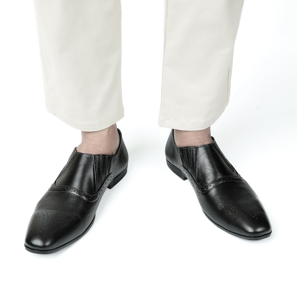 Prestige Embossed Loafers - Black