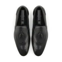 Load image into Gallery viewer, Unique Tassel Brogue Loafers-Black