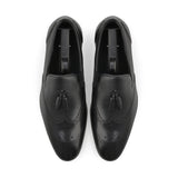 Unique Tassel Brogue Loafers-Black