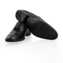 Load image into Gallery viewer, Unique Tassel Brogue Loafers-Black