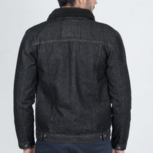 Load image into Gallery viewer, Black Denim Sherpa Jacket - FHS Official