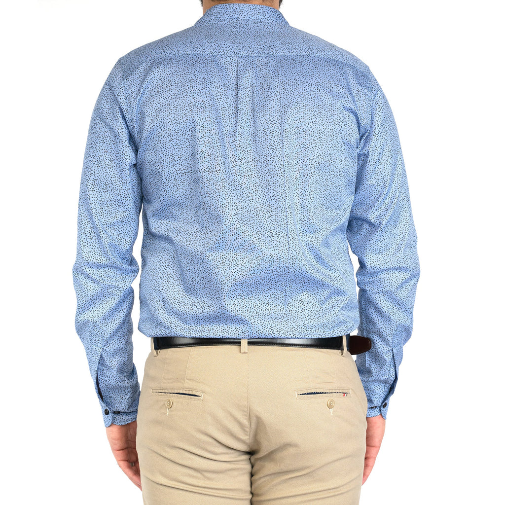 Blue Spotted Print Casual Shirt - FHS Official