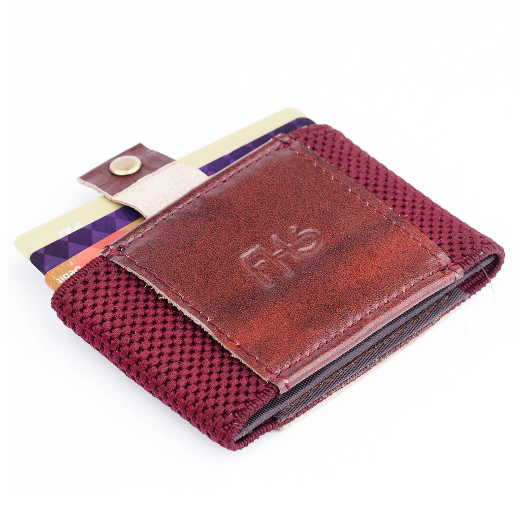 Classic Versatile Moneyclip Maroon Wallet - FHS Official