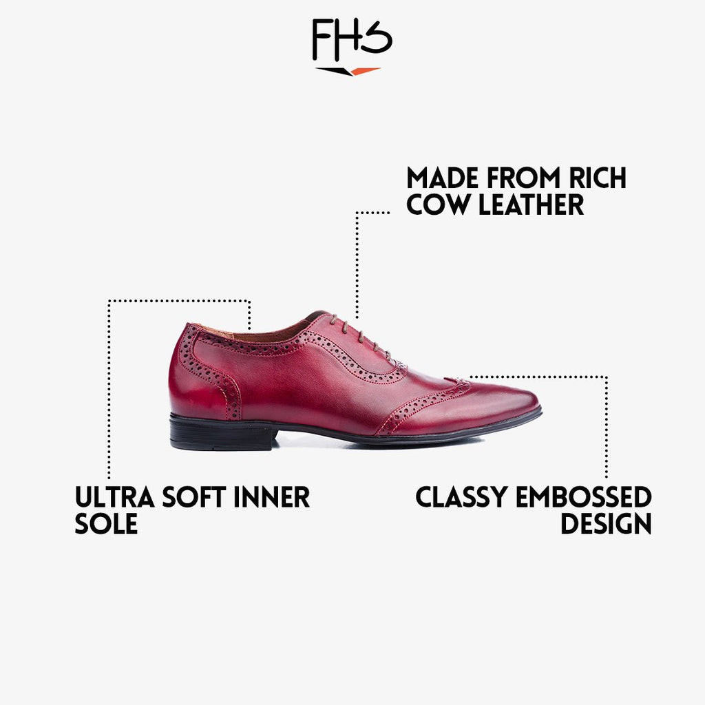Full Brogue Oxford - Maroon - FHS Official