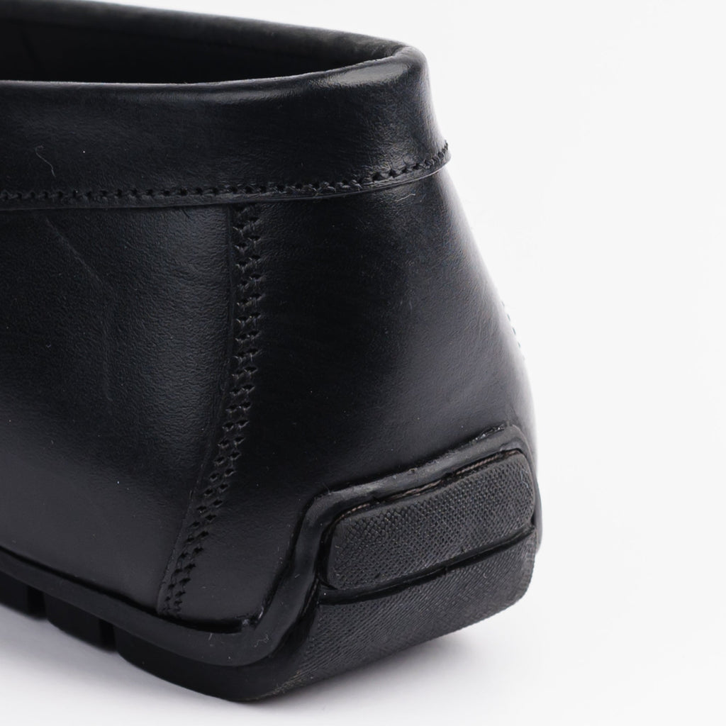 Horse Bit Buckle Moccasin - Black - FHS Official
