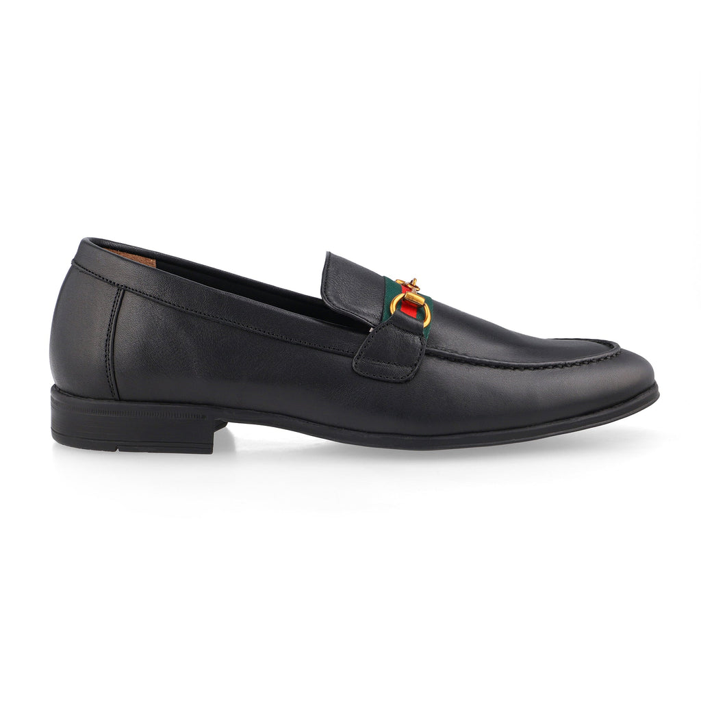 Premium black strapped loafer - FHS Official