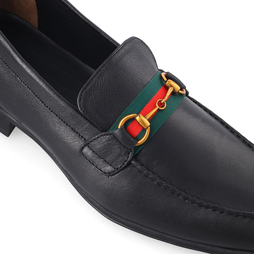 Premium black strapped loafer - FHS Official