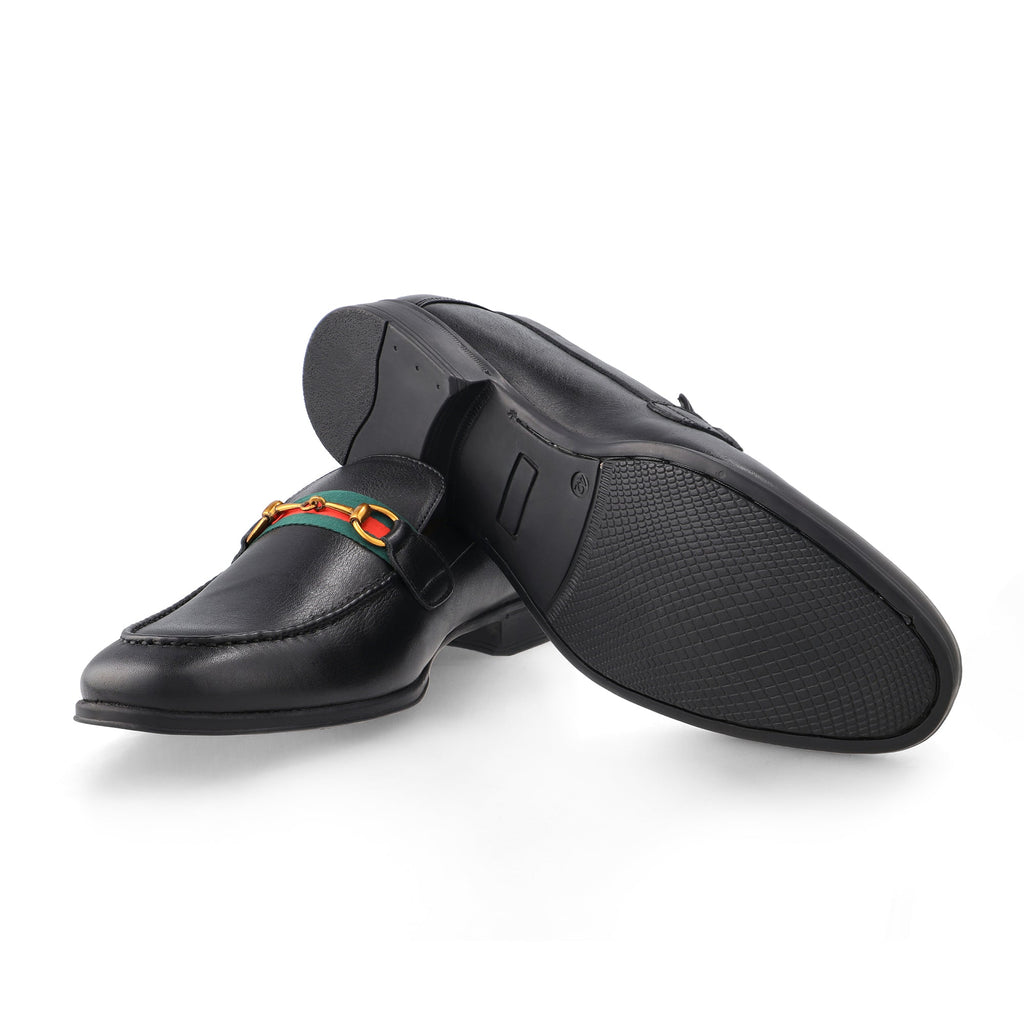 Premium black strapped loafer - FHS Official