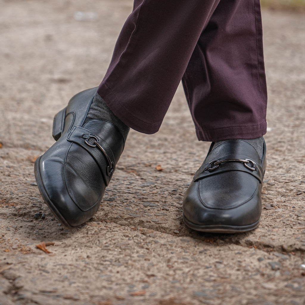 Smart & Sleek Black Loafers - FHS Official