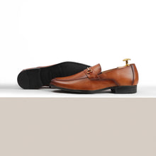 Load image into Gallery viewer, Two-Toned Buckled Loafers - Tan