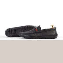 Load image into Gallery viewer, Gun Metal FHS Buckled Moccasins - Black