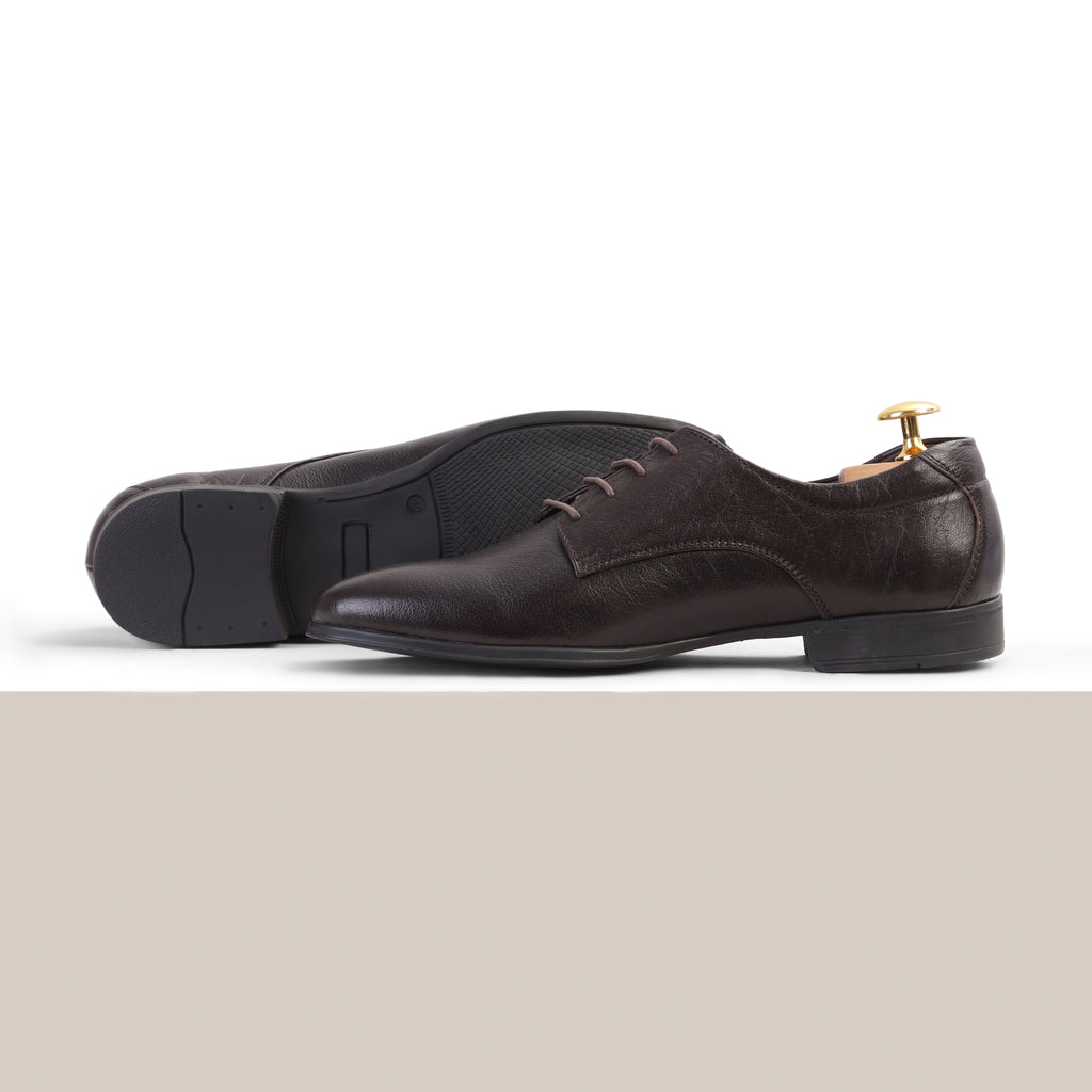 Sleek Leather Debies - Brown