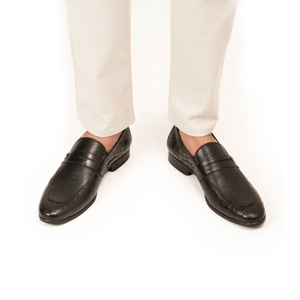 Signature Penny Loafers - Black