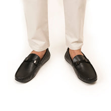 Load image into Gallery viewer, Buffalo Leather Moccasins - Black