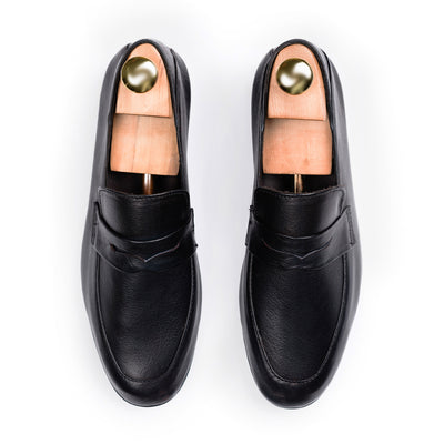 Full Grain Comfort Loafers - Black