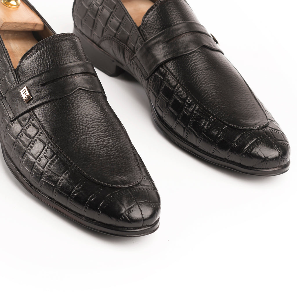 Signature Penny Loafers - Black
