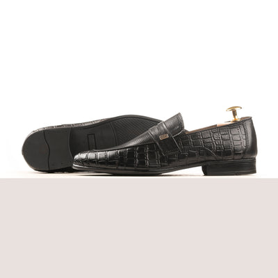 Signature Penny Loafers - Black