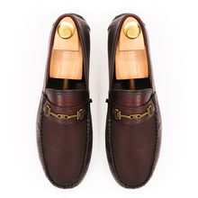 Load image into Gallery viewer, Handcrafted Two-Tone Leather Moccasins - Brown