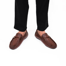 Load image into Gallery viewer, Perforated Driver Moccasins-Tan