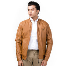 Load image into Gallery viewer, Contrast Rexine Jacket-Mustard