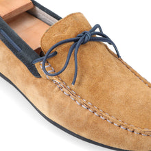 Load image into Gallery viewer, Laced Suede Moccasins - Tan