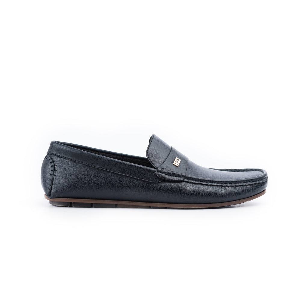 FHS Strapped Moccasins-Navy